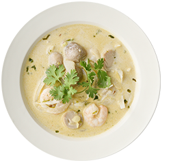 ③トムヤム風 ココナッツミルクスープ